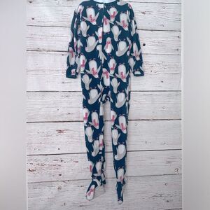 Carters Blue Penguin Footie Pajamas